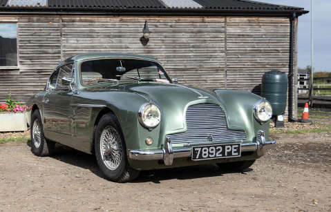 A picture of a classic Aston Martin